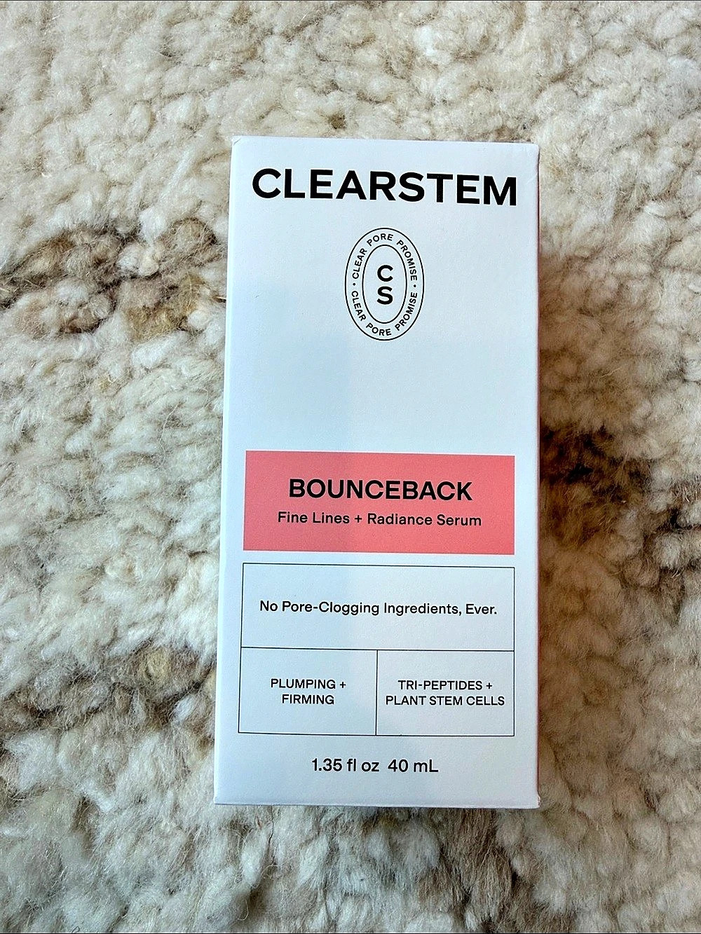 CLEARSTEM Bounceback Fine Lines + Radiance Serum NWT